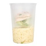 SOUP INSERT 24oz F/ 32 40 48oz MW PLASTIC CLEAR 50/cs