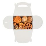 GABLE/ LUNCH BOX w/ WINDOW 10x7x8" PAPER FRENCHIE 100/cs