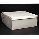 CAKE BOX CLAYCOAT 14x14x5-1/2" WHITE 50/cs