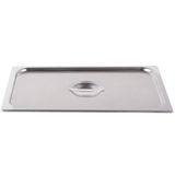 Full-size super pan v solid stainless steel cover, Vollrath 77250
