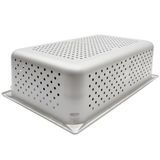 Full-size 6-inch-deep Super Pan V perforated stainless steel steam table pan, Vollrath 30063
