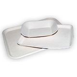 TRAY 12x9x1" SAVADAY CHINET MOLDED FIBER WHITE 250/cs