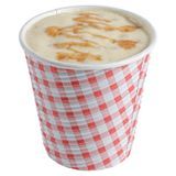 HOT CUP 8oz PAPER SPIRAL WALL PICNIC PRINT 25/cs