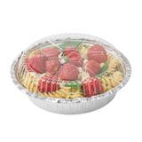 DOME LID F/ 7"dia TAKEOUT PAN 7"dia 1"h PET CLEAR 100/cs