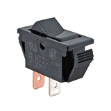 Allpoints 42-1166 Rocker Switch, fits 9/16" x 1-1/8" opening, on/off switch action, SPST, 125/250v,
