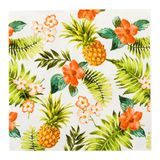 LUNCHEON NAPKIN HAWAIIAN VACA 13"sq PAPER WHITE 20/cs