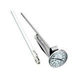 THERMOMETER 1.75"DIAL 8" STEM W/CLIP ESPRESSO FROTHING