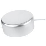 11.5-quart wear-ever shallow-style aluminum saucepan in natural finish with traditional handle, Vollrath 4023