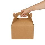 GABLE/ LUNCH BOX GREASEPROOF 8-1/2x4-3/4 PAPER KRAFT 100/cs