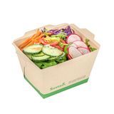 CONTAINER 17oz 4-1/4x3-1/4" CLICK LOCK PLA/ KRAFT 50/cs