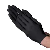 NITRILE GLOVE LARGE 5mil EXAM POWDER FREE BLACK 1000/cs