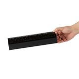 MACARON BOX 12x3x1-1/2" RECT PAPER BLACK 100/cs