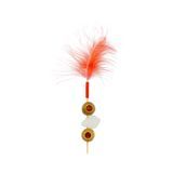 SKEWER BAMBOO 6" ASSORTED FUZZY WUZZY FEATHER 500/cs