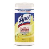 LYSOL DISINFECTING WIPES 1ply 80-WIPES LEMON & LIME 6/cs
