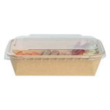 LID F/ SUSHI CONTAINER 17 22 26 & 34oz PET CLEAR 100/cs