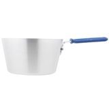 5.5-quart wear-ever tapered saucepan in natural finish with cool handle rubber grip sleeve, Vollrath 434512