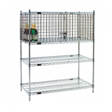 Eagle SECM1836S-X Security Enclosure Kit, 36"W x 18"D, end panels, rear panels, hinged doors, fits between (2) wire shelves 20" apart (sold
