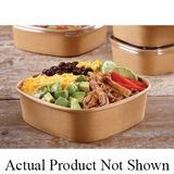 TAKEOUT BOWL 24oz 6-1/2x6-1/2" CMPST PAPER KRAFT 300/cs