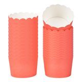 BAKING CUP 10oz 3-1/2"dia SCALLOP PAPER RED 200/cs