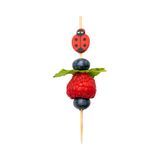 SKEWER BAMBOO 4-3/4" LADYBUG RED & NATURAL 1000/cs