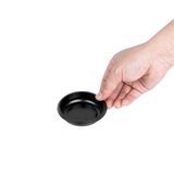 BENTO SAUCE DISH 2oz 3x3-3/4" PLASTIC BLACK 1000/cs
