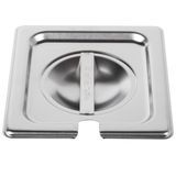 Sixth-size super pan v slotted stainless steel cover, Vollrath 75260