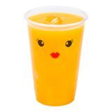 COLD CUP 16oz 5-1/4"h PET CLEAR MADAME VISAGE 100/cs