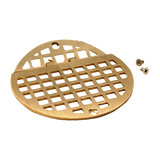Allpoints 102-1153 Drain Grate, 6", round, floor hinged, includes: (1) tamperproof screw & (1) phill