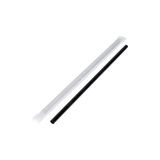 STRAW 9" GIANT PP BLACK PAPER WRAPPED 24/300 7200/cs