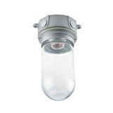 Krowne 25-125 Krowne Refrigeration Vaporproof Light Fixture with plain glass globe, die cast aluminum base, surface mount