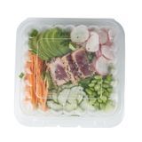 CLAMSHELL 34oz 8"sq 3"h MW PLASTIC CLEAR 100/cs