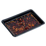 BENTO SAUCE DISH 1oz 3x2-1/4" RECT PLASTIC BLACK 100/cs