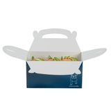 GABLE/ LUNCH BOX COMPOSTABLE 9-1/2x5" PAPER FRENCHIE 100/cs