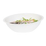 BOWL 27oz OVAL 9x6-3/4" CMPST BAGASSE NO PFAS WHITE 100/cs