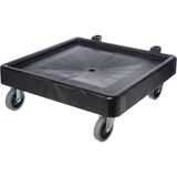 GLASS RACK DOLLY F/ FULL RACKS 350lb CAP W/O HANDLE BLACK