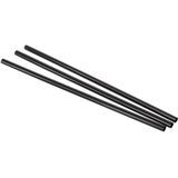 STRAW 5-3/4" JUMBO BLACK PP UNWRAPED 10/500/cs