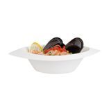 BOWL 12oz BAGASSE 8-1/2x5-3/4" OVAL NO PFAS CMPST WHT 100/cs