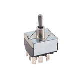 Allpoints 42-1488 Toggle Switch, on/off/on, 3 pole double throw switch
