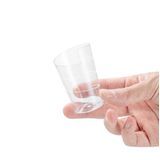 SPIRAL CUP 2oz 1-3/4"dia 2-3/4"h PLASTIC CLEAR 25/cs
