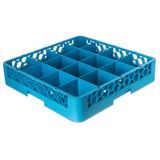 CUP RACK 16-COMP(4-3/10"SQ) FULL-SZ 3-1/4"h BLUE 6ea/cs