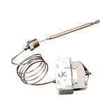 Allpoints 103-1239 High Limit Switch, 1/4" OD x 4-3/4" L bulb, 1-1/4" screw centers, 3/8" NPT, manua