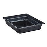 Cambro 22HP110 Half Size Black High Heat Plastic Food Pan - 2 1/2" Deep