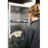 New Age Industrial 1290 Mobile Heavy Duty Series Welded Aluminum Full-Size Front-Loaded Enclosed Transport Cabinet, 40 Pan Capacity