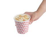 HOT CUP 8oz PAPER SPIRAL WALL PICNIC PRINT 25/cs
