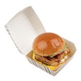BURGER BOX 2-3/4"sq 2"h MINI PAPER TAN PLAID 100/cs