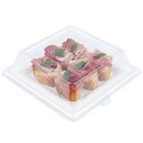 LID DOME 8x8" F/ MED BAGASSE PET CLEAR 100/cs