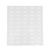 LABEL 2x1" PLASTIC CLEAR & WHT "WHISKEY" 100/cs