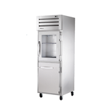 TRUE STR1R-1HG/1HS-HC SPEC SERIES Refrigerator, Reach-in, one-section, stainless steel front & sides, (1) glass & (1) stainless steel half doors