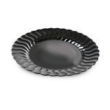 DINNER PLATE 10-1/4" BLACK POLYSTYRENE FLAIRWARE 144ea/cs