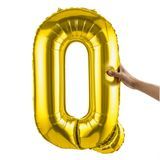BALLOON LETTER "Q" MYLAR 40" SELF-SEALING GOLD